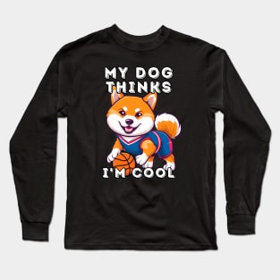 Shiba Inu Basketball Long Sleeve T-Shirt